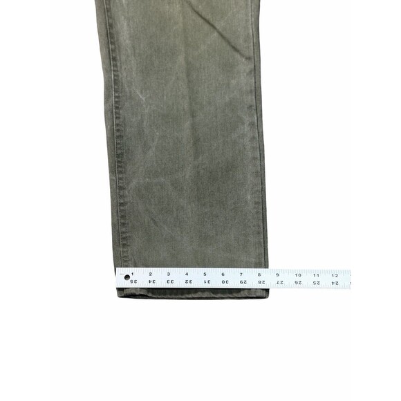 Vintage Lee High Rise Women Pants Size 8 P Green USA Made Cotton 28x29 Twill Fab - Picture 16 of 16